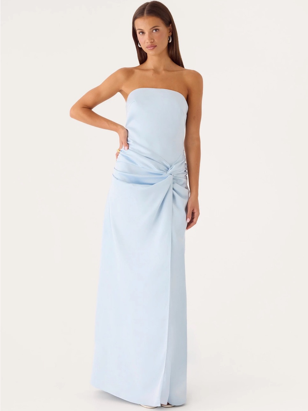Peppermayo Strapless Light Blue Evening Gown - Picture 4 of 4